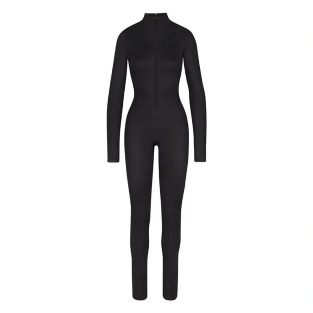 SKIMS allinone shine mock neck jumpsuit onesie - Picture 4 of 8